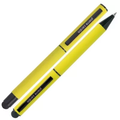 Zestaw piśmienny długopis i pióro kulkowe touch pen soft touch CELEBRATION Pierre Cardin - żółty (B0401000IP308)