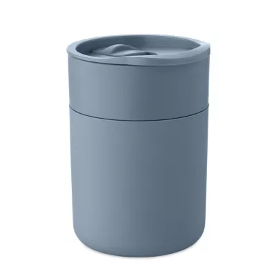 Kubek z PP z silikonową osłoną 330 ml GOBLET - Petrol (MO2773-20)