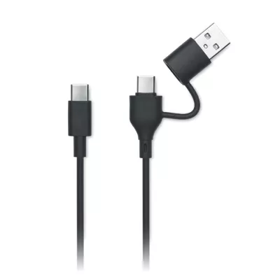 Powerbank 5000 mAh z ABS z recyklingu POWER52C - Czarny (MO2279-03)