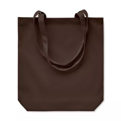 Torba bawełniana na zakupy 270 g/m² RASSA COLOURED - Czekolada (MO6442-41)