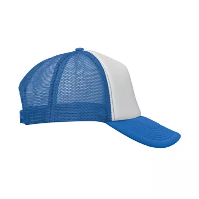 Czapka trucker 5-panelowa 150 g/m² BUBBLE - Bialy/Niebieski (MO2269-36)