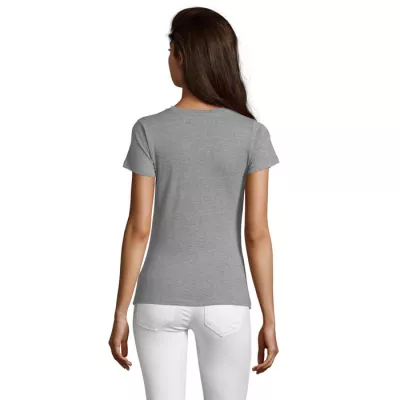 Koszulka damska 150 g/m² Sol's REGENT FIT WOMEN - Szary Melanż (S02758-GM)