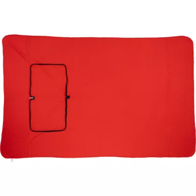 Koc z polaru/poduszka 2w1 RADCLIFF - czerwony (277505)