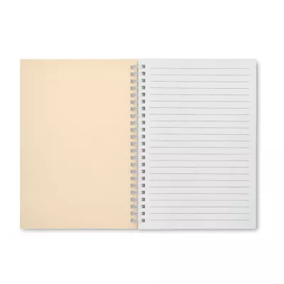 Notes A5 na spirali 80 kartek w linię RECARNOTE - Bezowy (MO2523-13)