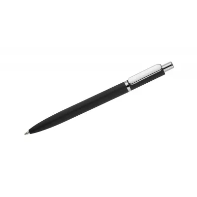 Długopis metalowy z powłoką typu soft touch ELMO - czarny (19084-02)