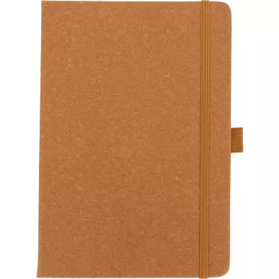 Notatnik A5 w linie ze skóry z recyklingu TRACY - brązowy (2274601)