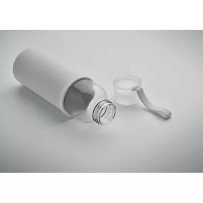 Butelka szklana z recyklingu 500 ml w etui EBOR - Bezowy (MO2089-13)