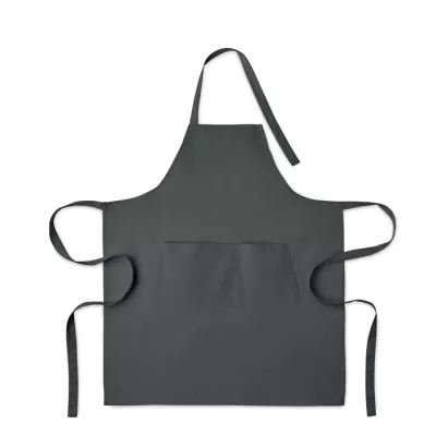 Fartuch z bawełny organicznej 240 g/m² GAMMA - Kamienny Szary (MO2249-15)