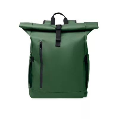 Plecak rolltop na laptop RPET 600D BANGKOK ROLL - Ciemnozielony (MO2643-60)