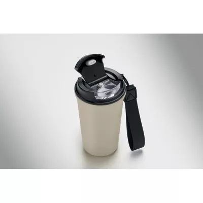 Kubek termiczny z ceramiczną wyściółką 400 ml NAKANO - Bezowy (MO3156-13)