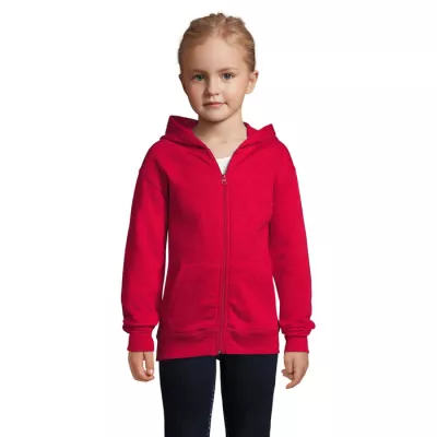 Bluza dziecięca z kapturem 260 g/m² Sol's STONE KIDS - Czerwony (S02092-RD)