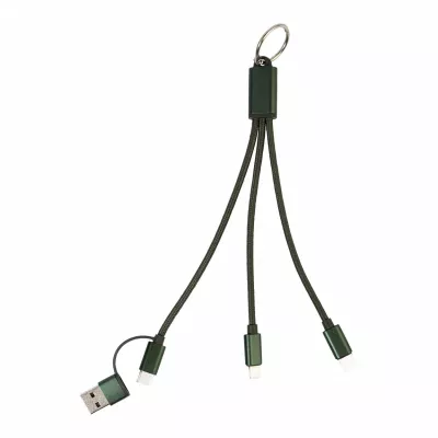 Rafob brelok kabel ładujący USB - ciemno zielony (AP864127-07A)