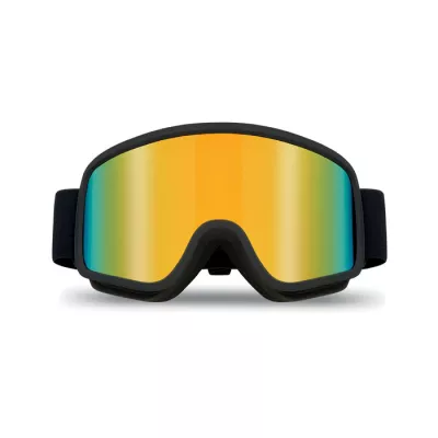 Gogle narciarskie UV400 lustrzane NISEKO - Pomaranczowy (MO3194-10)