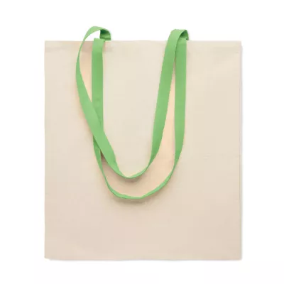 Torba bawełniana na zakupy 140 g/m² ZEVRA - Limonka (MO6437-48)