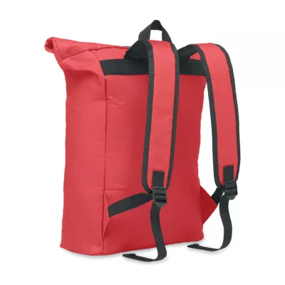 Plecak rolltop na laptop 15" z poliestru 600D IREA - Czerwony (MO2170-05)