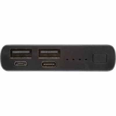 Power bank 10000 mAh z aluminium z recyklingu GIORGIA - szary (3450307)