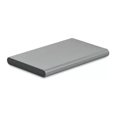 Powerbank płaski 4000 mAh aluminiowy POWERFLAT C - Tytanowy (MO6825-18)
