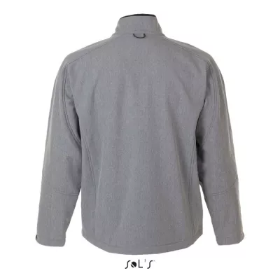 Softshell męski 3-warstwowy 340 g/m² Sol's RELAX - Szary Melanż (S46600-GM)