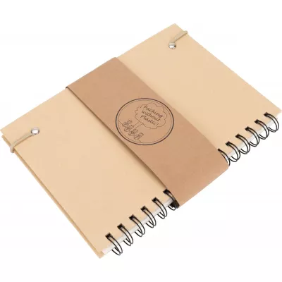 Notes A5 w linie z papieru z recyklingu SILKEBORG - beżowy (321713)