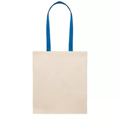 Torba bawełniana na zakupy 140 g/m² ZEVRA - Niebieski (MO6437-37)