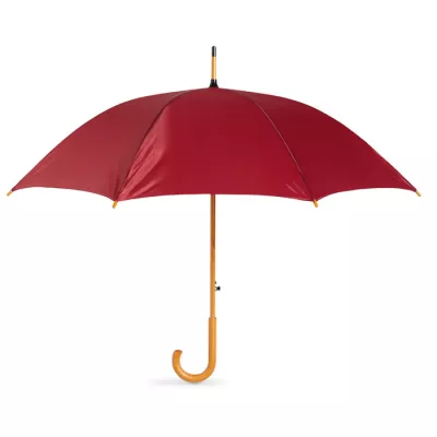 Parasol automatyczny 23,5" z drewnianą rączką CUMULI - Burgund (KC5131-02)