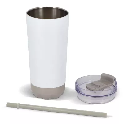Kubek termiczny InSideOut ze stali nierdzewnej o podwójnych ściankach, 600 ml - biały (LT57017-N0001)