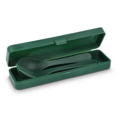 Zestaw sztućców PP - ciemnozielony (LT90401-N0030)