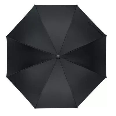 Parasol automatyczny 27" z drewnianą rączką RAYNA - Czarny (MO3220-03)