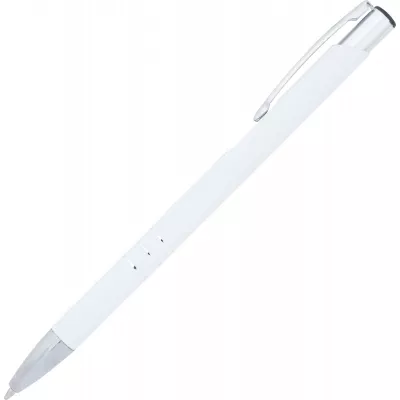 Długopis metalowy soft touch NEW JERSEY - biały (055506)