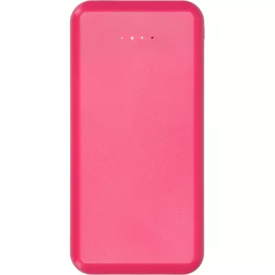 Power bank z ABS z recyklingu 10000 mAh PRESTON - różowy (3549411)