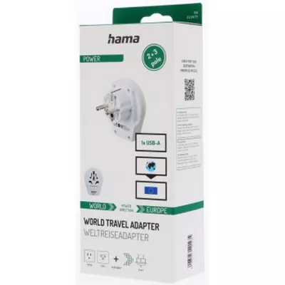 Adapter podróżny Skross for Hama USB - biały (VH049-02)