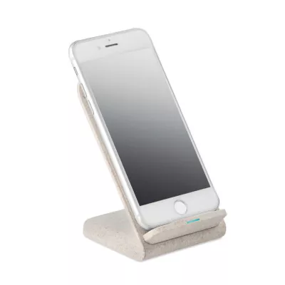 Ładowarka bezprzewodowa ze stojakiem 10W LAYABACK - Bezowy (MO9891-13)