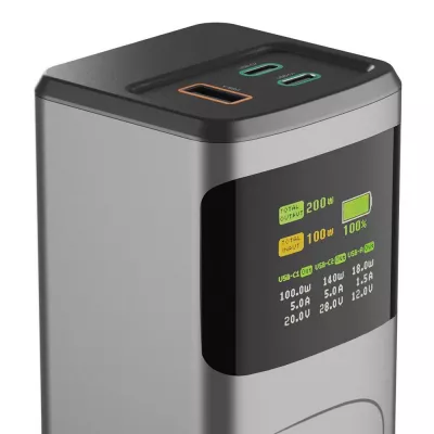 Power bank 24000 mAh Hama High Power 200W - grafitowy (VH030-15)