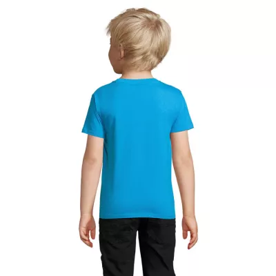 Koszulka dziecięca organiczna Sol's PIONEER KIDS - Aqua (S03578-AQ)