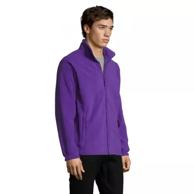Bluza polarowa męska rozpinana 300 g/m² Sol's NORTH - Dark Purple (S55000-DA)