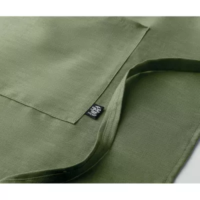 Fartuch kuchenny z konopi 200 g/m² NAIMA APRON - Zielony (MO6164-09)