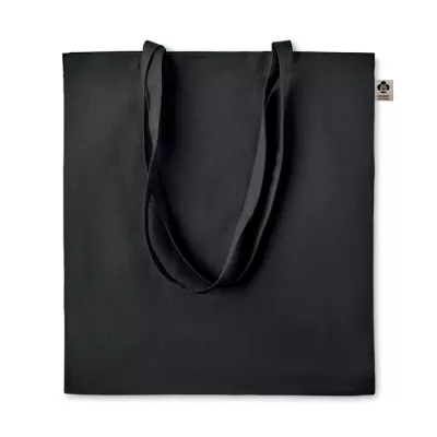 Torba z bawełny organicznej 140 g/m² ZIMDE COLOUR - Czarny (MO6189-03)
