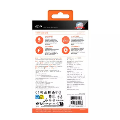 Power bank QS15 20 000 mAh Silicon Power - biały (EG831806)