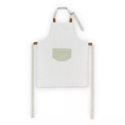 Fartuch Lord Nelson Victory w paski - jasnozielono / biały (LT54037-N3201)