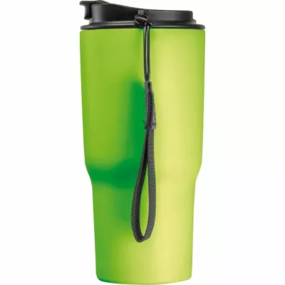 Kubek termiczny 550 ml ze stali z recyklingu DANA - jasnozielony (8523929)