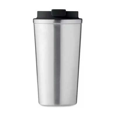 Kubek termiczny ze stali z recyklingu 510 ml BRACE + - Srebrny Mat (MO6579-16)