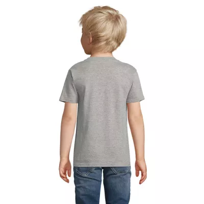 Koszulka dziecięca organiczna Sol's PIONEER KIDS - Szary Melanż (S03578-GM)