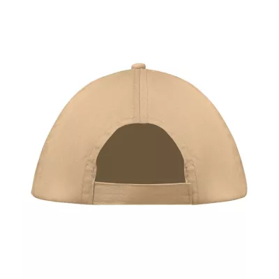 Czapka z daszkiem 5-panelowa z bawełny 160 g/m² BUZZ - Kosc Sloniowa (MO1447-53)