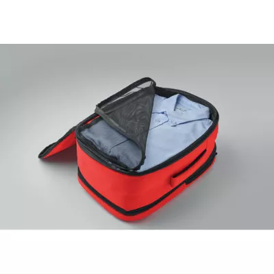 Plecak kabinowy z RPET na laptop 15" FLYSAFE - Czerwony (MO2840-05)