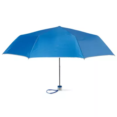 Parasol składany 21" ze srebrną podszewką CARDIF - Niebieski (MO7210-37)