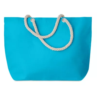 Torba plażowa bawełniana 220 g/m² MENORCA - Turkusowy (MO9813-12)