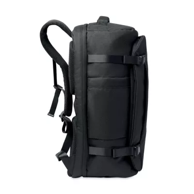 Plecak podróżny na laptop 17" RPET 600D NAMUR - Czarny (MO2738-03)