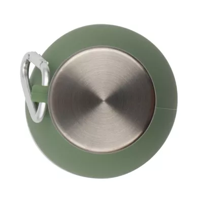 Składana butelka sportowa 550 ml z karabińczykiem - zielony (VA459-06)