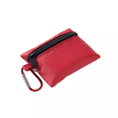 Apteczka kompaktowa w etui z RPET CAREONE - Czerwony (MO2819-05)