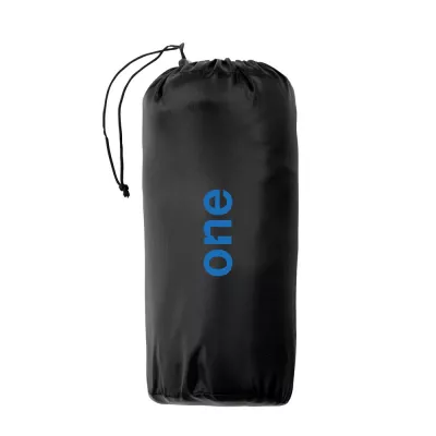 Koc polarowy 120 x 150 cm w pokrowcu - szary (P459.062)